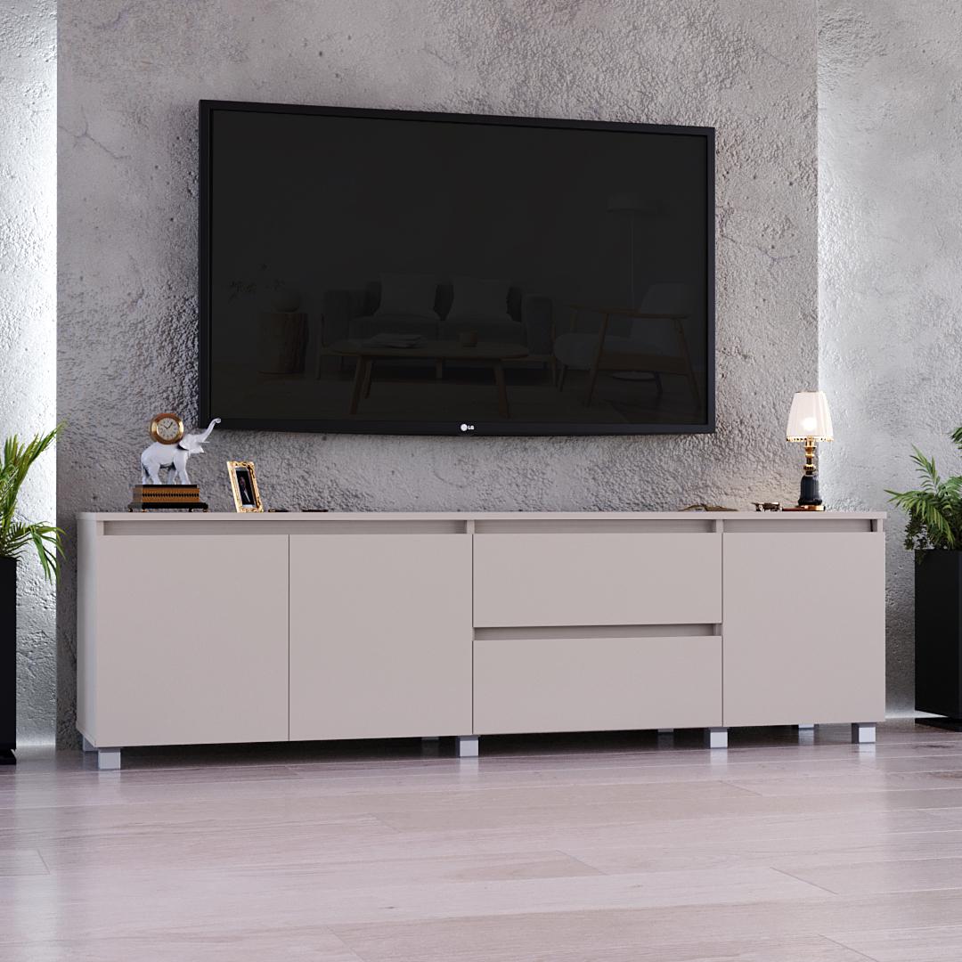 Тумба ТВ Капрі К-233 178x53x40 см Кашемір (01286)