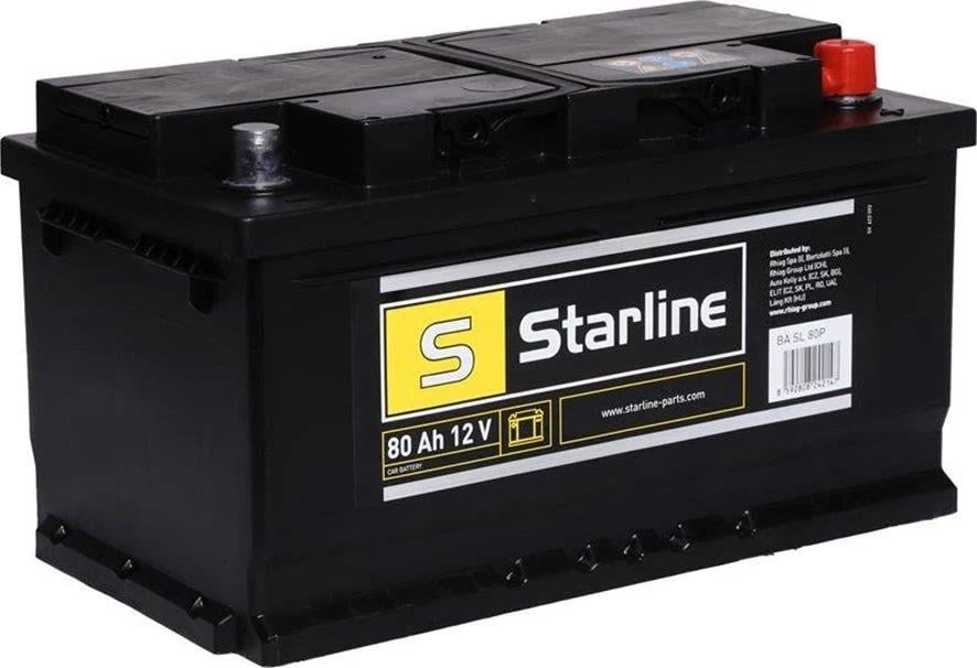 Аккумулятор автомобильный Starline 12V 80 Ah 740A R+ (BA SL 80P)