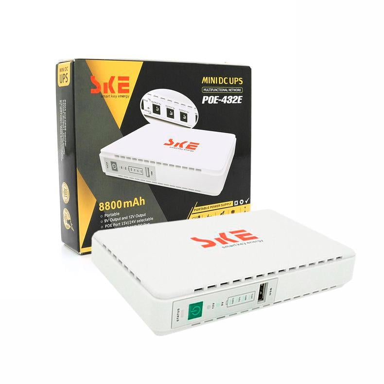 Источник бесперебойного питания MINI DC UPS POE-432E 8800 mAh (poe-432e-8800) - фото 1