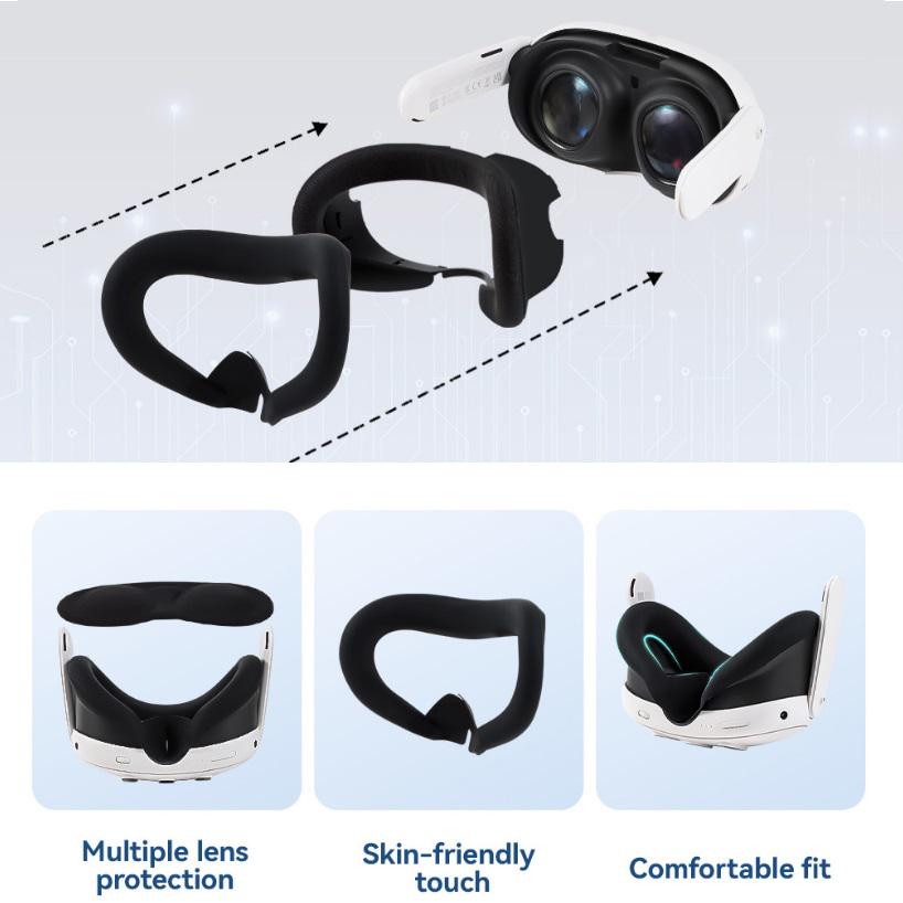 Набір захисту для Oculus Meta Quest 3 7 предметів Чорний (129819) - фото 6