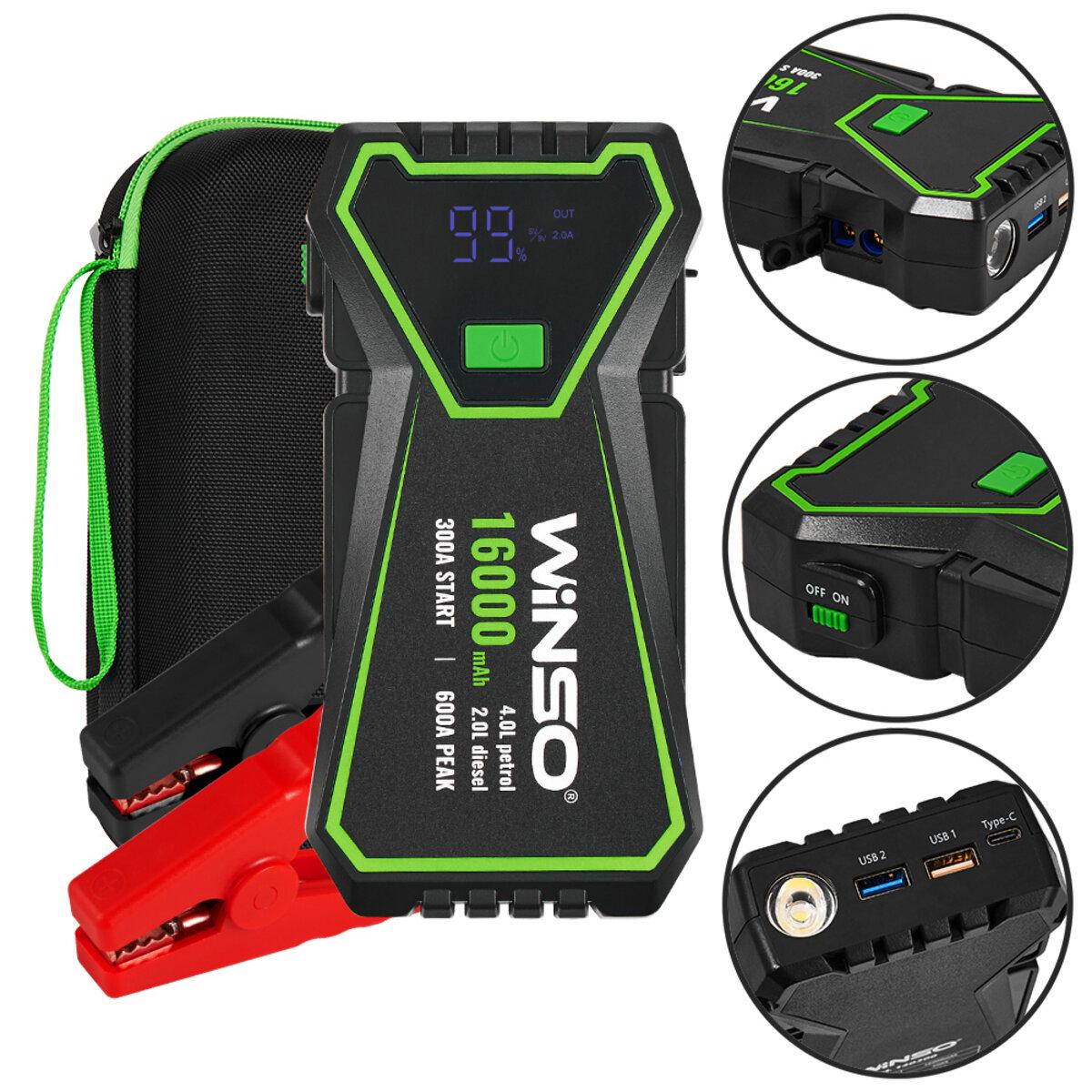Пусковое устройство Winso Jump Starter 300 A/600 A 16000 mAh - фото 2 Пусковое устройство Winso Jump Starter 300 A/600 A 16000 mAh - фото 2