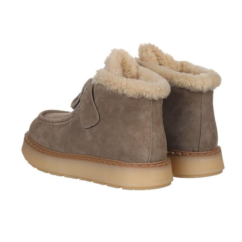 Угги женские Hengji 68-5 замшевые р. 39 Бежевый (80080) - фото 2 Угги женские Hengji 68-5 замшевые р. 39 Бежевый (80080) - фото 2