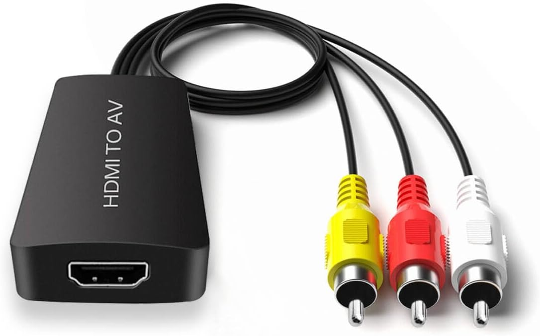 Конвертер HDMI на AV Full HD 1080P Чорний (3011148908) Конвертер HDMI на AV Full HD 1080P Чорний (3011148908)