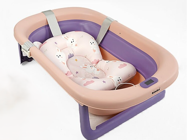 Детская ванночка складная Bimbo BM-30011 79х47х21 см сливной клапан/электронный термометр/матрас/складные ножки