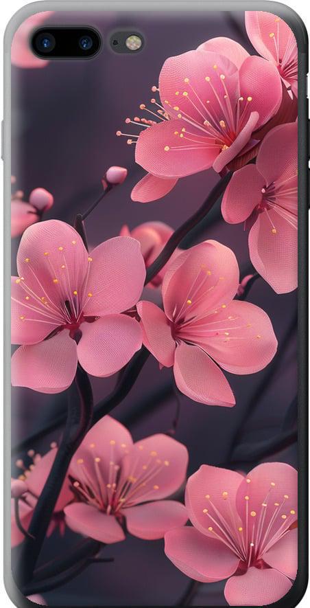 Чехол на iPhone 7 Plus Пурпурная сакура (6075t-337-42517)