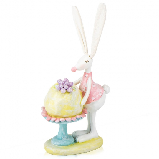 Фигурка Кролик с десертом 22 см (6013-037)