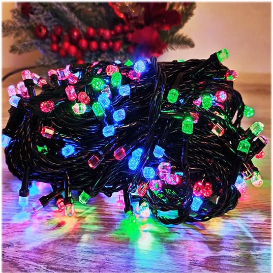 Гирлянда Six Cornerled 100LED 9 м разноцветный свет Гирлянда Six Cornerled 100LED 9 м разноцветный свет