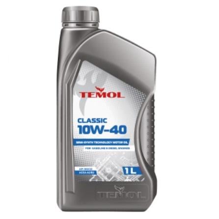 Моторное масло полусинтетическое TEMOL Classic API SG/CD ACEA A2/B2 10W-40 1 л (99900068)