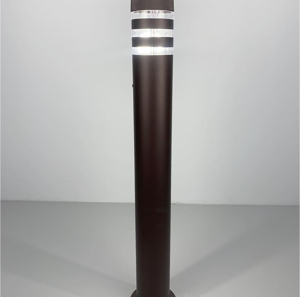 Світильник видовжений вуличний Коричневий (8021 80CM CF стовп) - фото 3