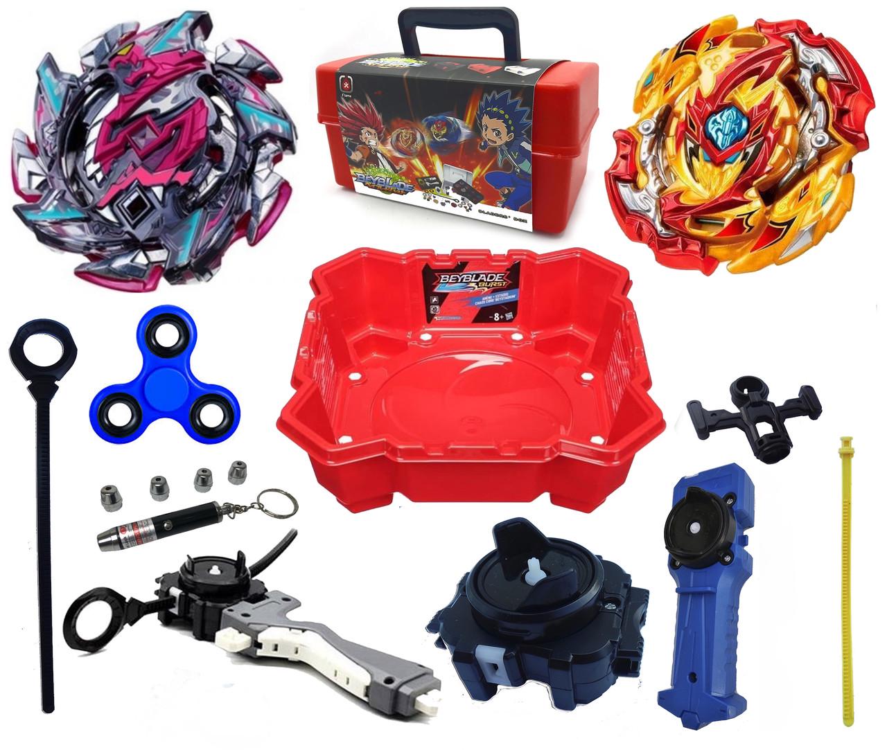 Набор Бейблейд 2238 Арена/Спрайзен 6/Саламандра/Бокс для хранения/Спинер/Лазерная указка