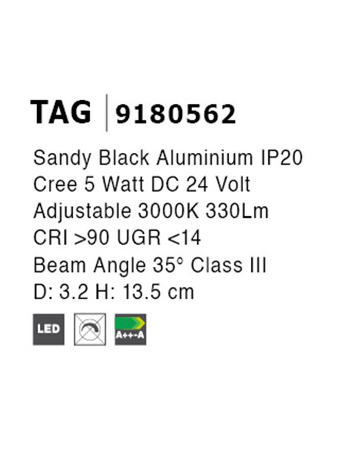 Светильник магнитный Nova Luce Tag (9180562) - фото 5 Светильник магнитный Nova Luce Tag (9180562) - фото 5