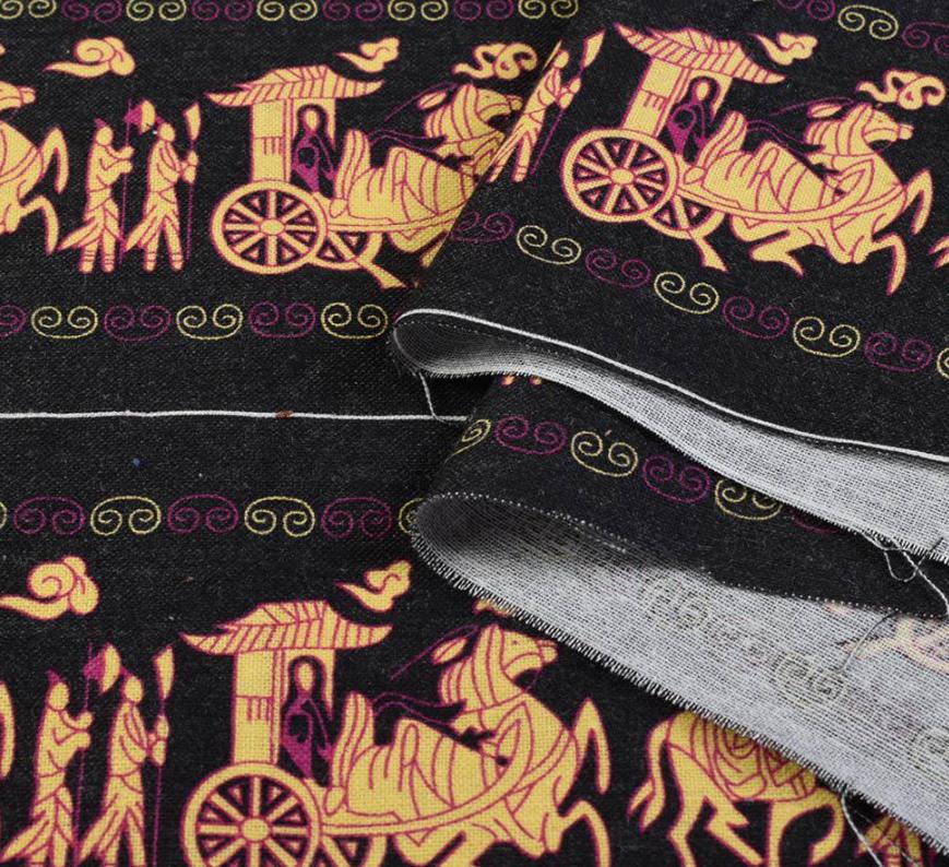 Тканина льон ширина 140 см Різнокольоровий (12623.009)