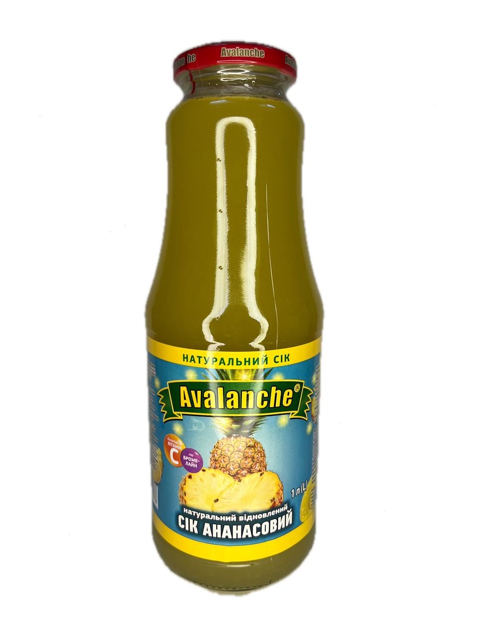 Сок ананасовый Avalanche восстановлен 1 л (7629876699796)