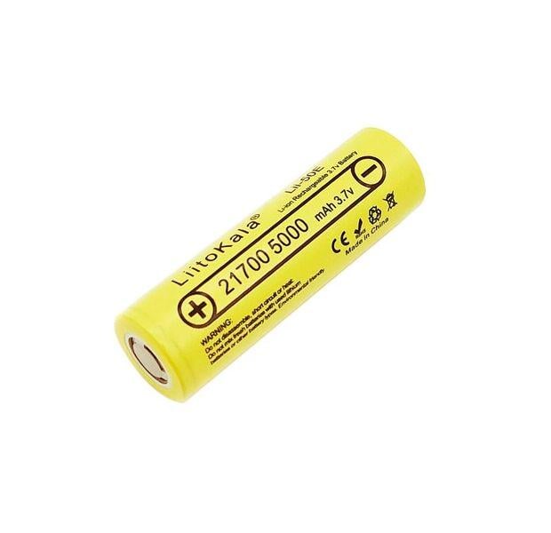 Аккумулятор Liitokala Lii 50 Е 21700 3,7 V 5000 мАч Желтый (500100)