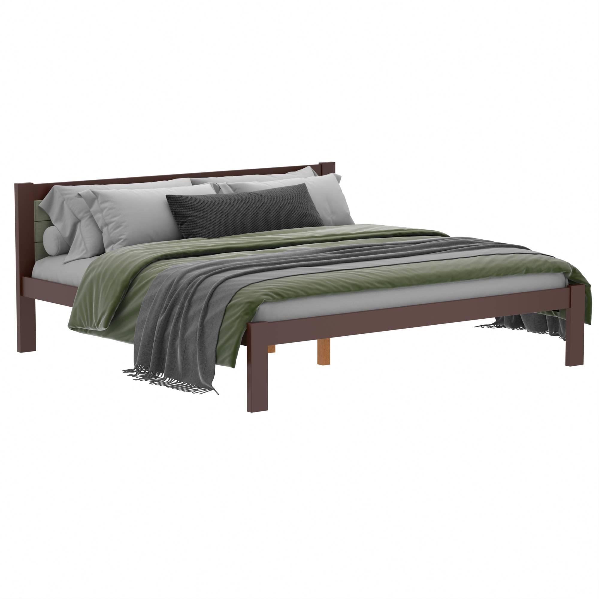 Кровать Лунга J-90 дерево двуспальное 180х200 Коричневый (129217)