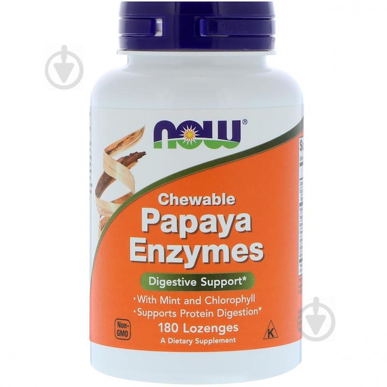Пищеварительные ферменты папаи Now Foods Papaya Enzymes 180 таблеток (NF2970)