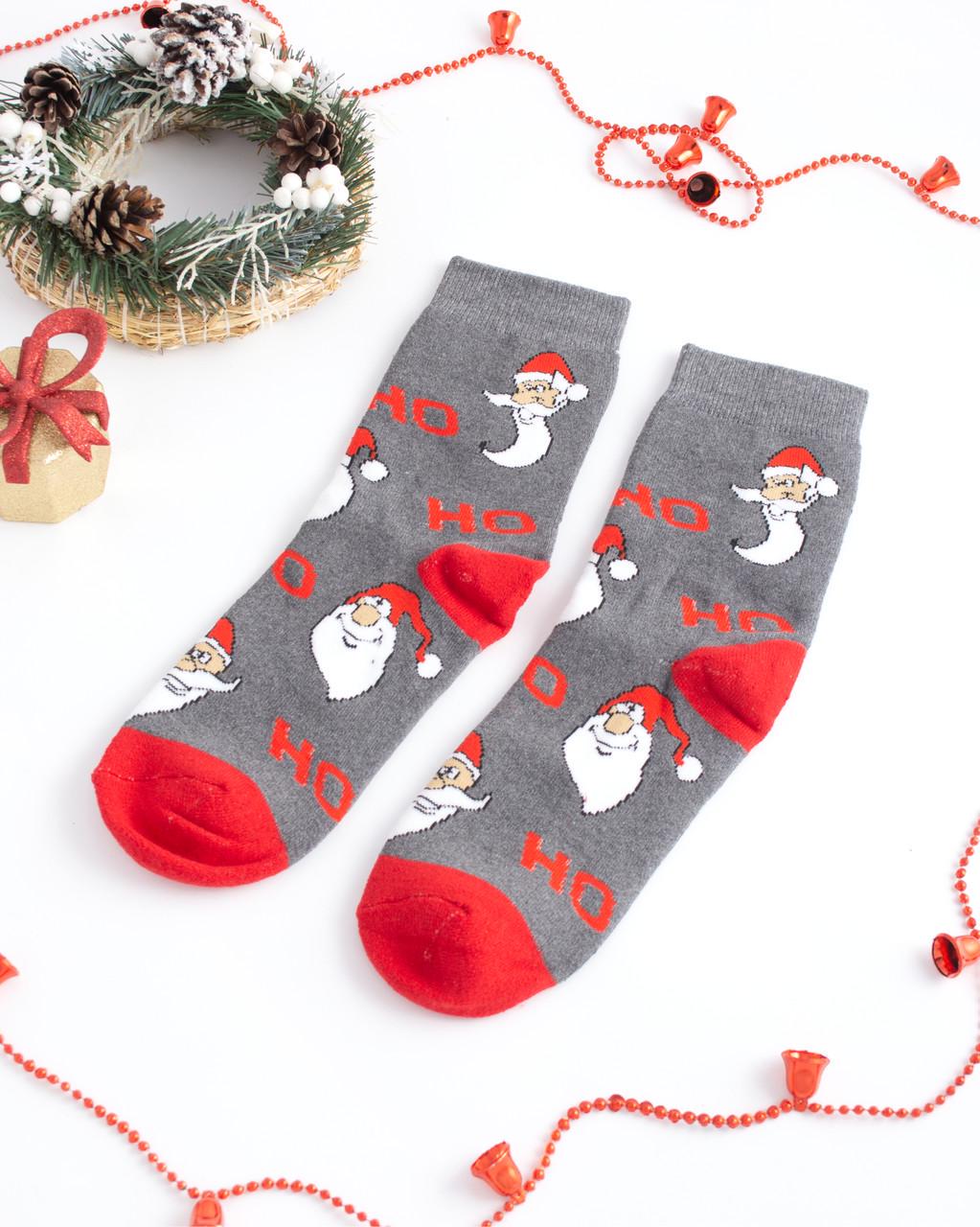 Носки мужские махровые новогодние Santa Ho-Ho