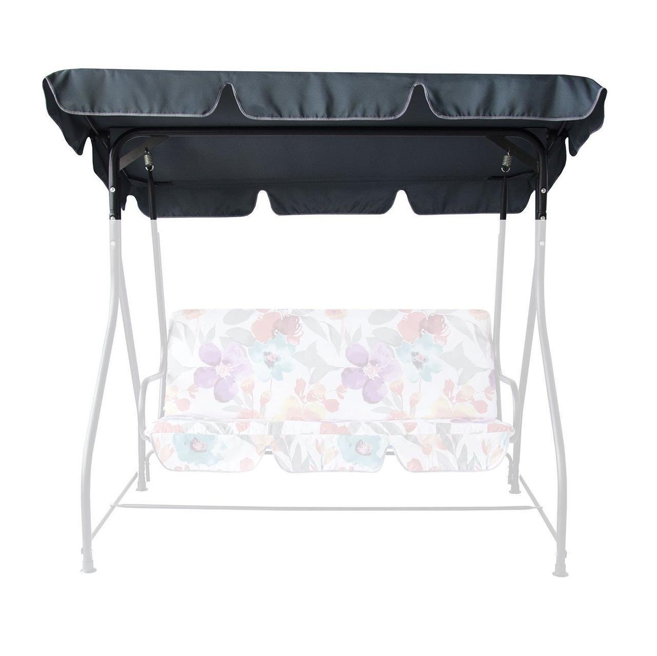 Тент для садовых качелей "Вероника/Келли" (Ткань Полиестер графит)