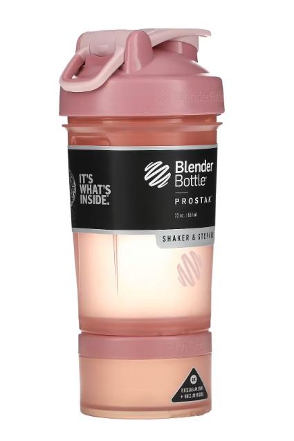 Шейкер спортивний Blender Bottle ProStak з 2 контейнерами 650 мл Rose/Pink (PS 22oz Rose_Pink) - фото 7