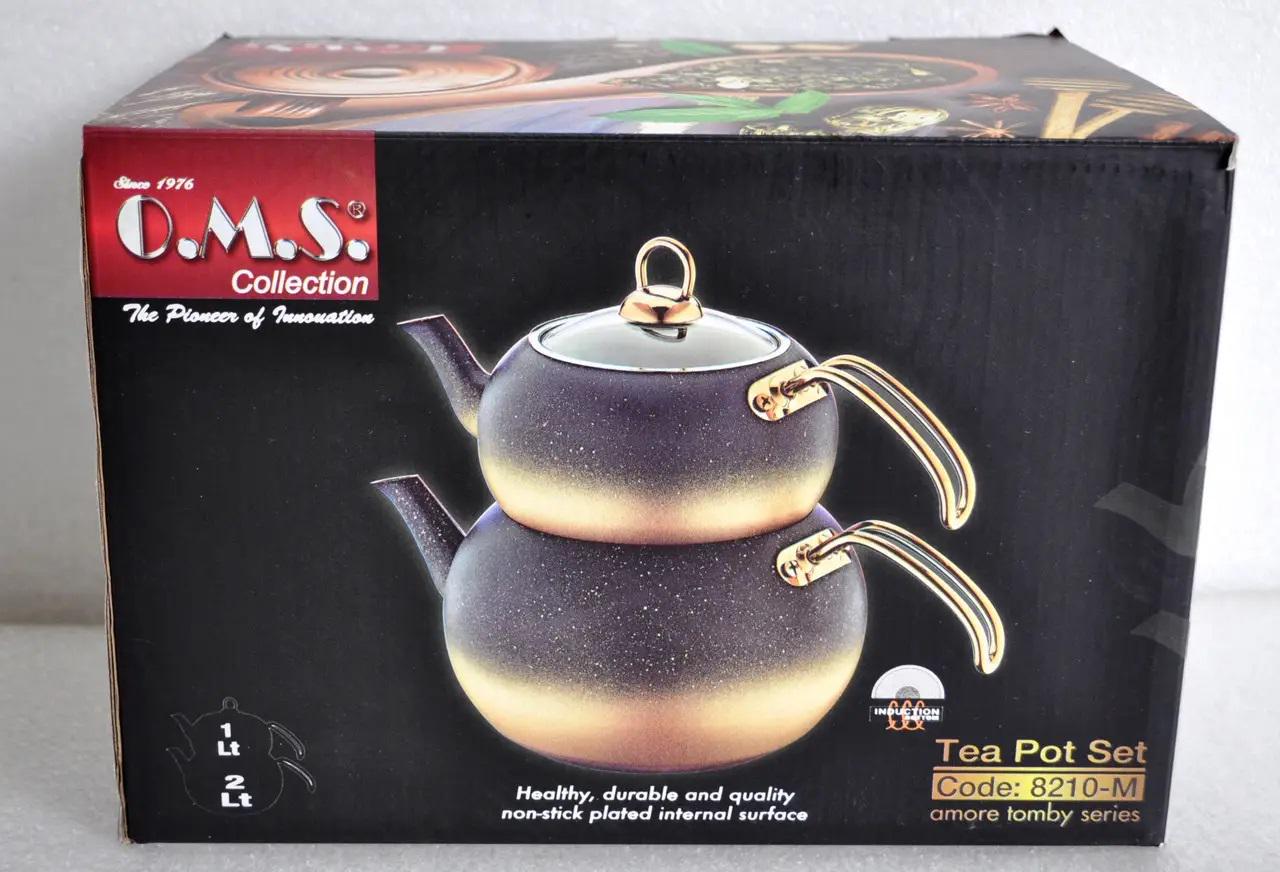 Чайник двухъярусный OMS Collection 8210-M 1/2 л Gold (88389) - фото 9