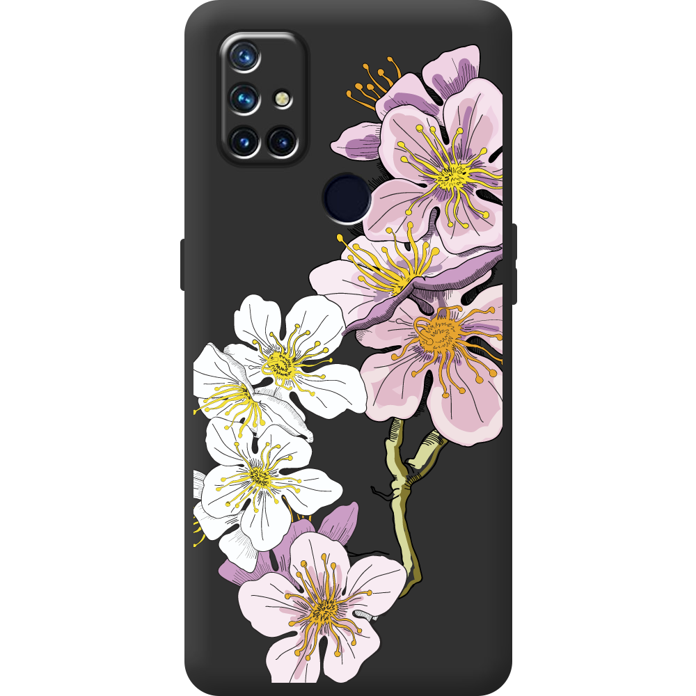 Чехол BoxFace OnePlus Nord N10 Cherry Blossom Черный силикон (43633-cc4-44515) Чехол BoxFace OnePlus Nord N10 Cherry Blossom Черный силикон (43633-cc4-44515)