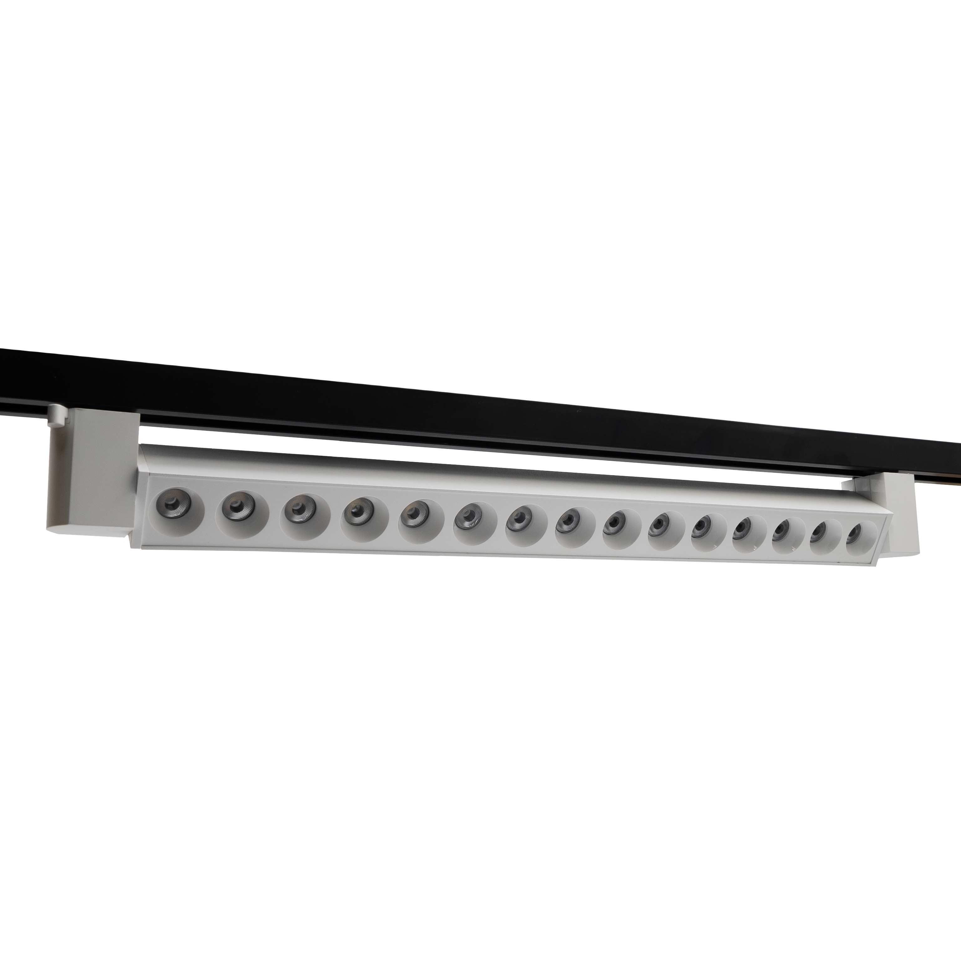 Трековий світильник поворотний Prolum M27 Series-RGL 4000К 220V 30W Білий (28925671) - фото 3 Трековий світильник поворотний Prolum M27 Series-RGL 4000К 220V 30W Білий (28925671) - фото 3