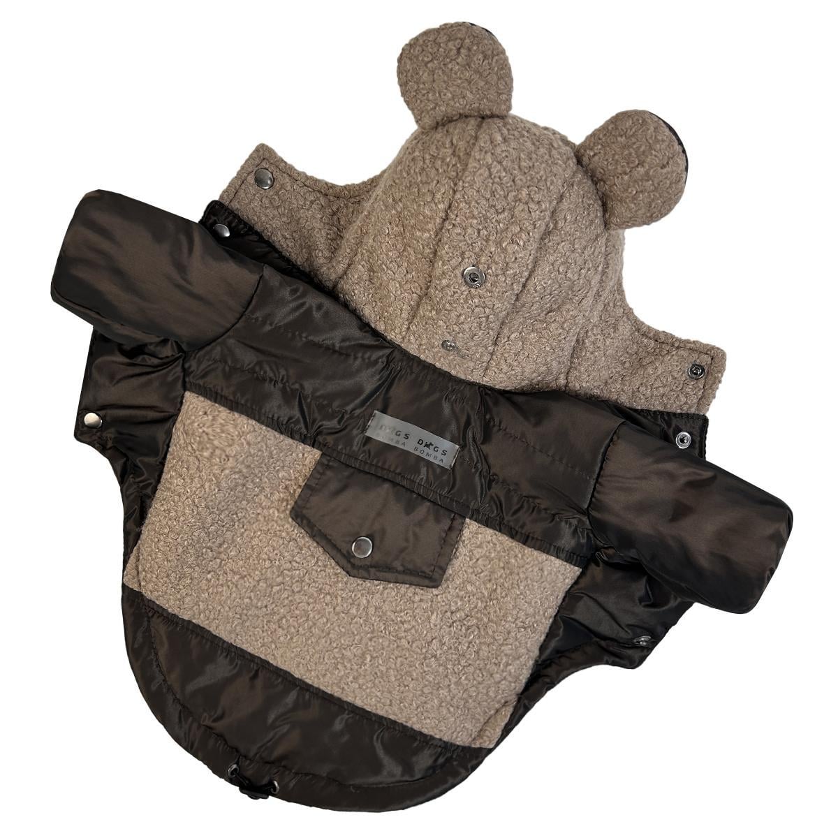 Куртка для собак Dogs Bomba K-77 Teddy р. 3 Коричневый (89395759)