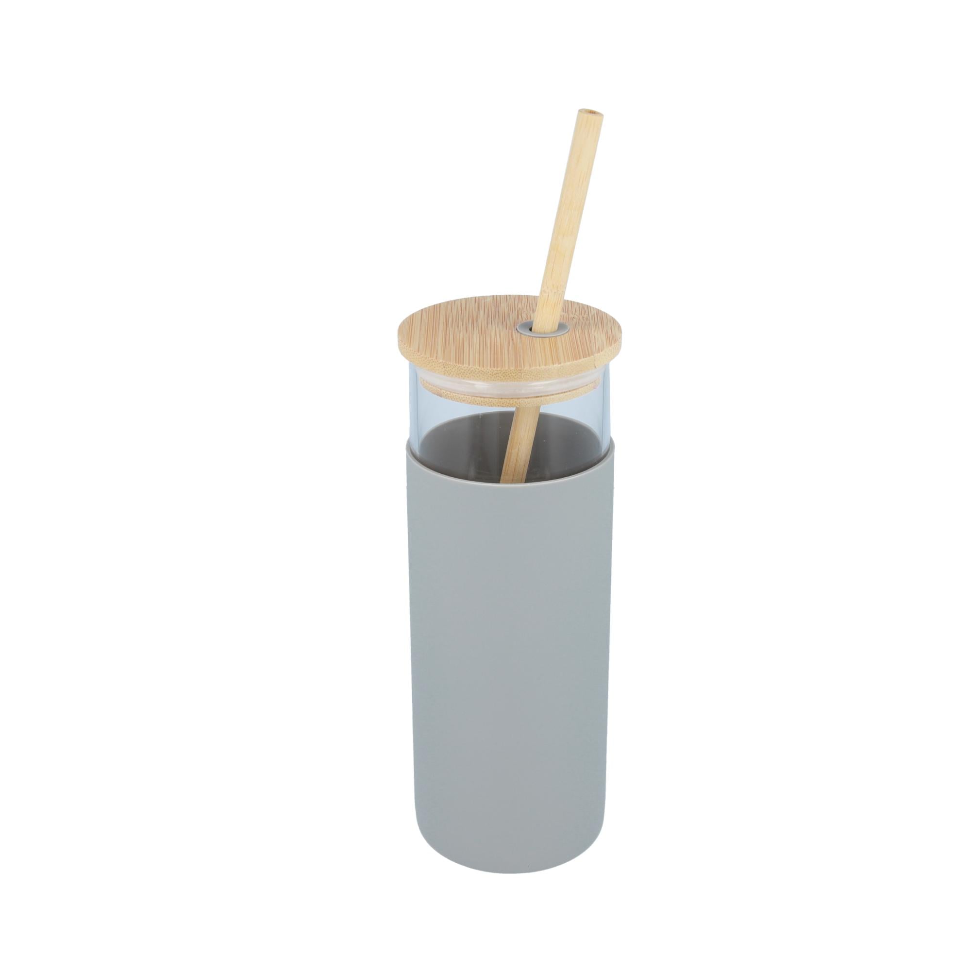 Стакан с бамбуковой трубочкой Tumbler 550 мл Grey (10771513)