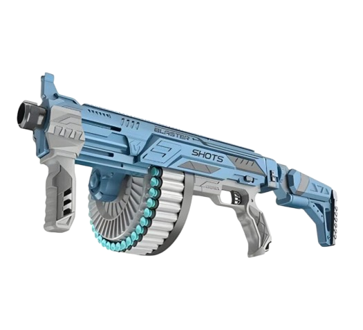 Бластер игрушечный Blaster Shots с барабаном на 40 патронов Голубой (139871)