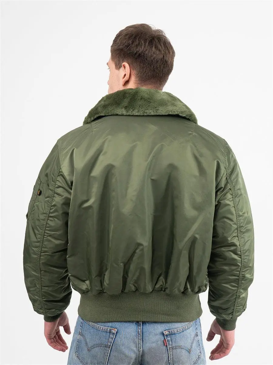 Бомбер Alpha Industries B-15 Flight Jacket 3XL Sage Green (MJB23010C1S3XL) - фото 2