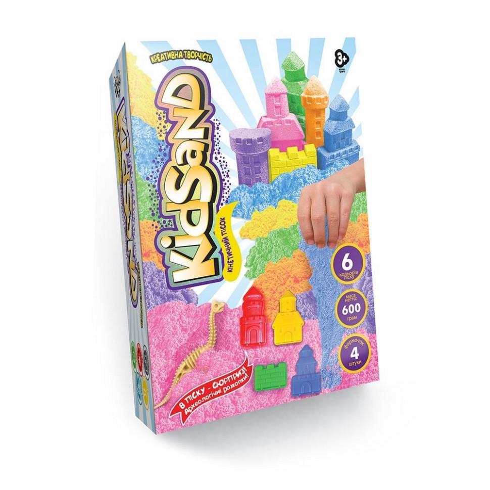 Креативна творчість Danko Toys кінетичний пісок KidSand KS-04-04U коробка 600 г (RLT41413)