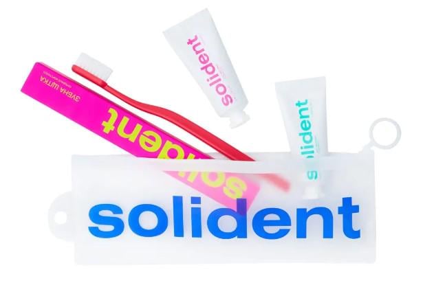 Набор для путешествий Solident travel kit Mint Peach 25 мл
