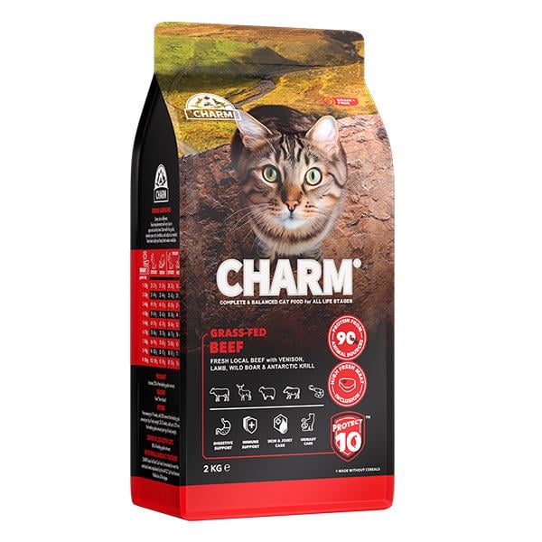 Корм сухий для котів Charm Grass-Fed Beef з яловичиною 2 кг (26654415)
