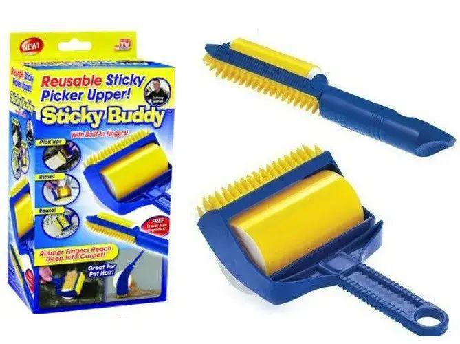 Липкий валик для уборки дома и чистки одежды Sticky Buddy из силиконового ацетона (ST01063)