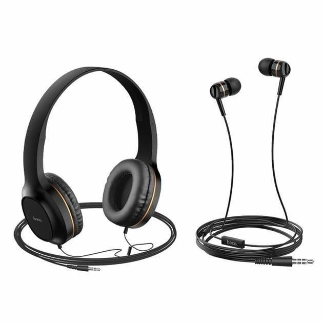 Наушники Hoco Enlighten W24 2в1 Gold (00000005757)