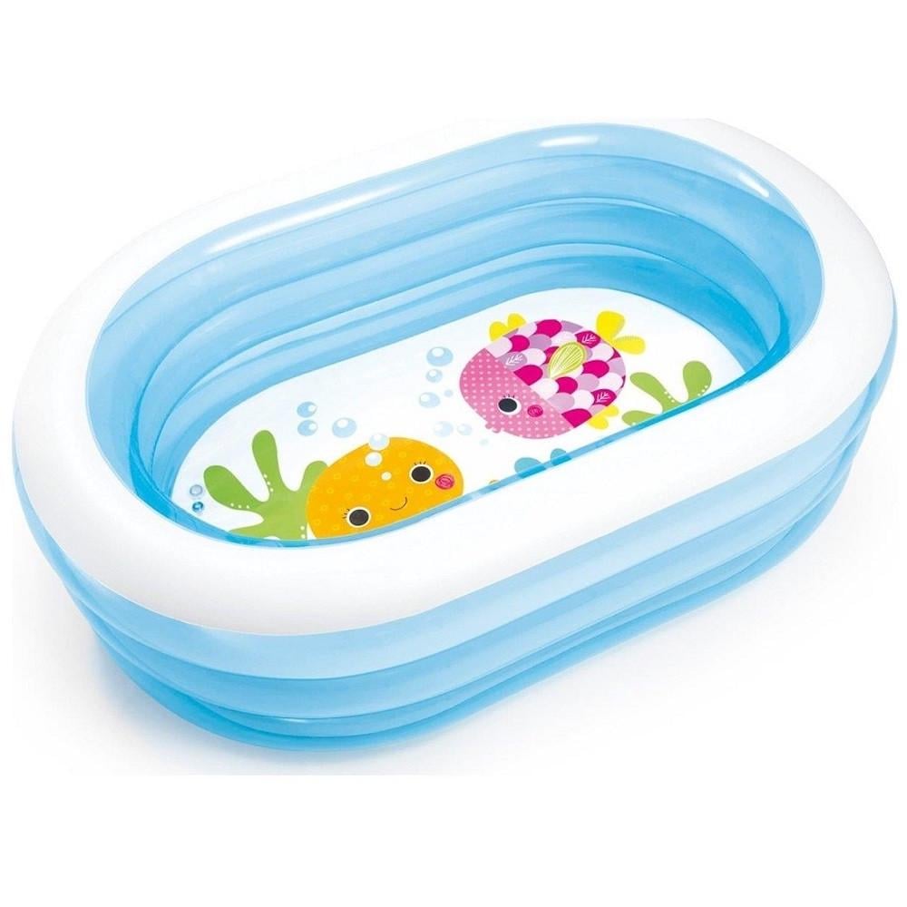 Бассейн надувной детский Intex овальный 163х107х46 см (31991947)