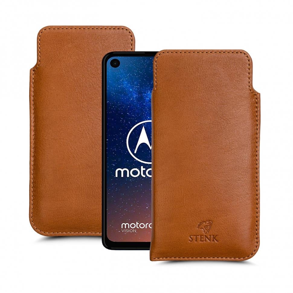 Футляр Stenk Elegance для Motorola One Vision Коричневий (63437)