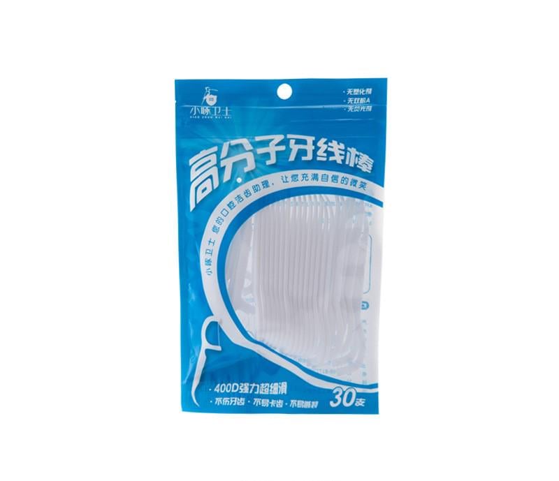 Зубні флосси на пластикових паличках для чистоти між зубами 30 шт. (29238)