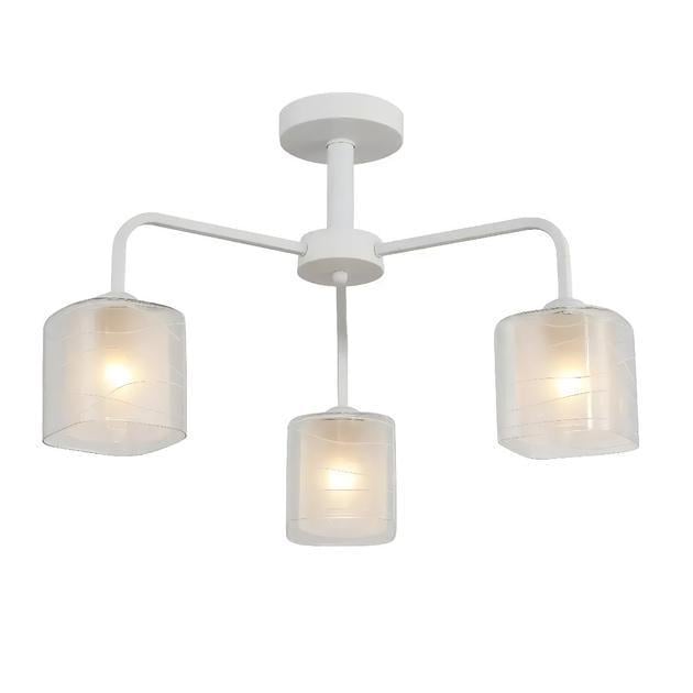 Люстра потолочная Valeso на три матовых плафона Е27 IP20 G 07469/3 White matte (28686813)