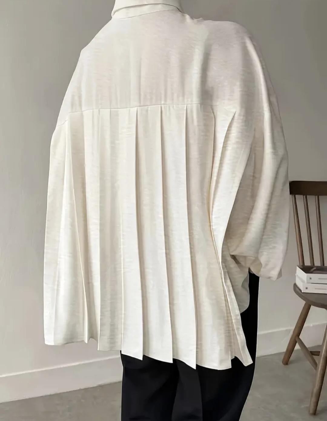 Блуза жіноча вільного крою з складками ХL (00226) - фото 3 Блуза жіноча вільного крою з складками ХL (00226) - фото 3
