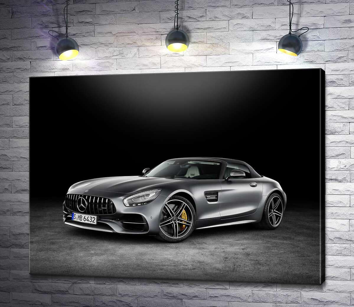 Картина ArtPoster Сріблястий автомобіль Mercedes-Benz GT 100x75 см Модуль №1 (004426)