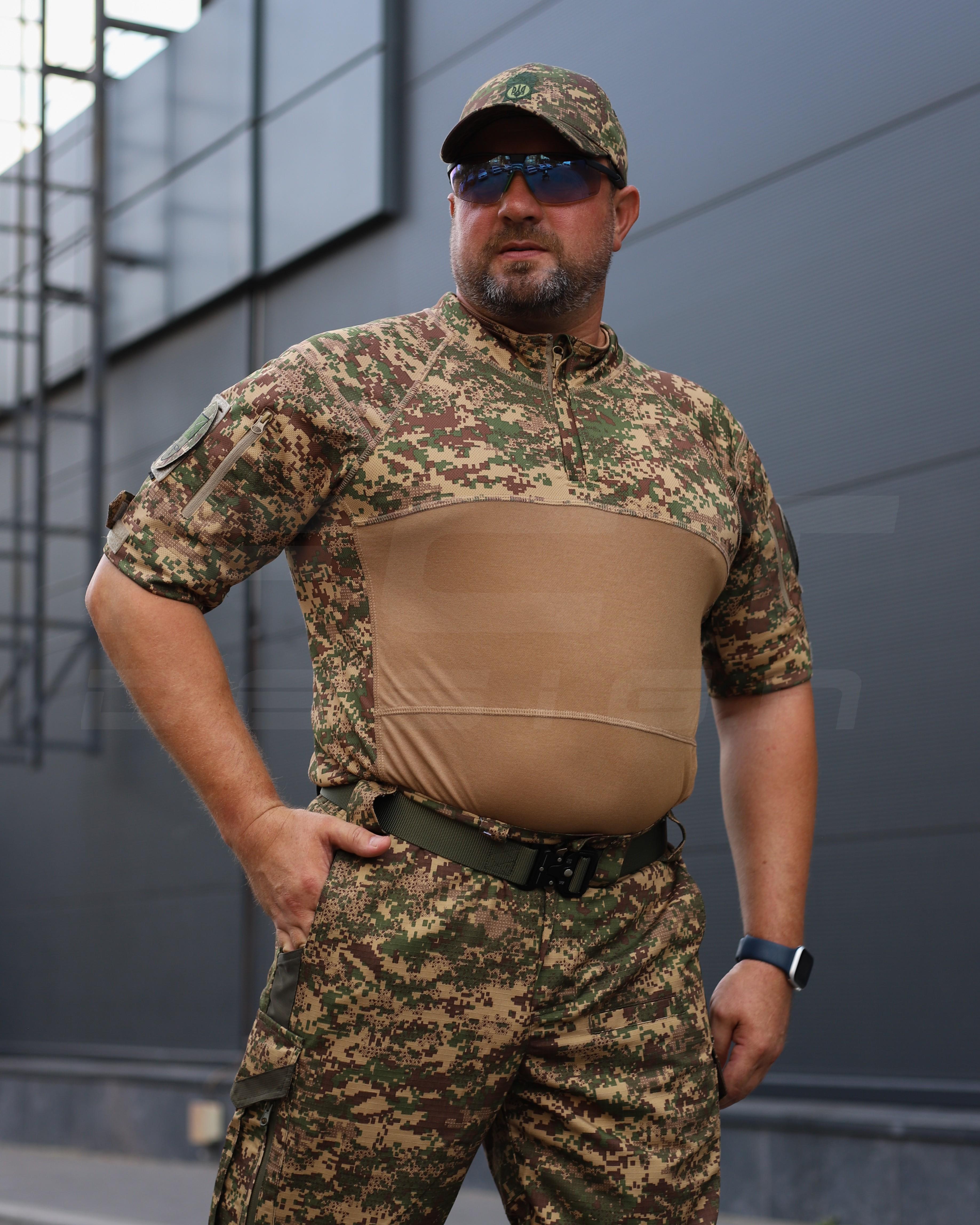 Рубашка убакс боевая FCT Design Страйкер с коротким рукавом р. 44 Хищник пиксель G-0822