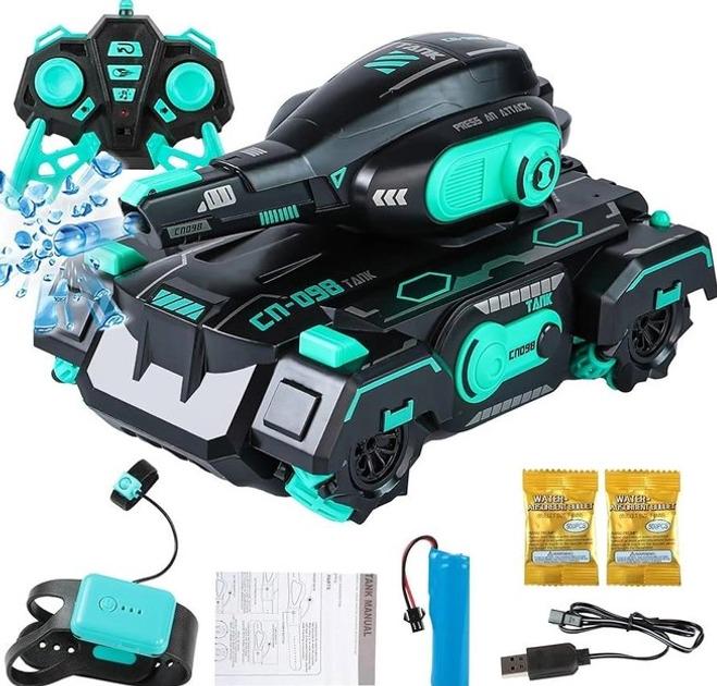 Танк-вездеход на радиоуправлении СП-098 стреляет водяными пулями Танк-вездеход на радиоуправлении СП-098 стреляет водяными пулями