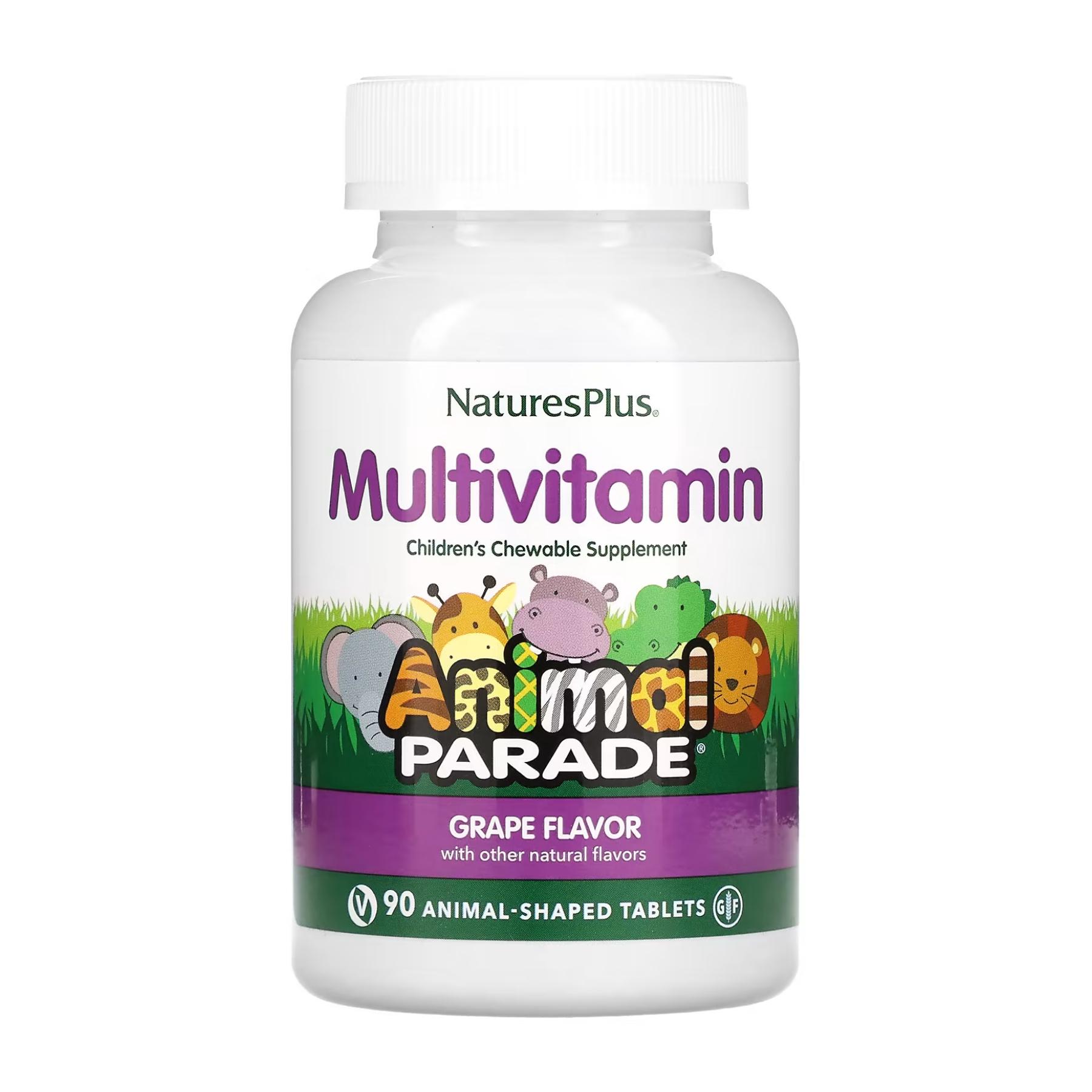 Мультивитамины для детей Nature's Plus Animal Parade 90 табл. Grape