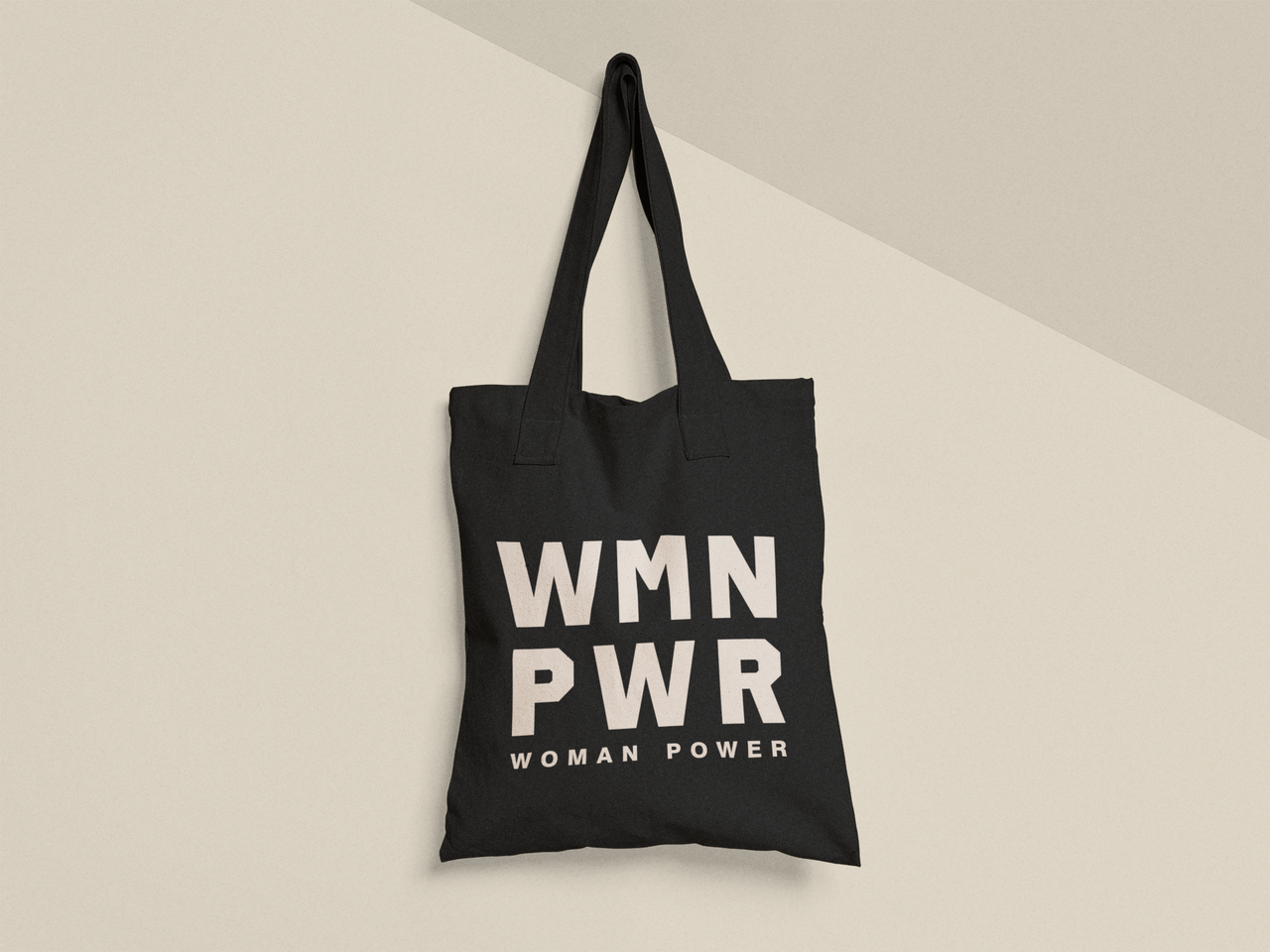 Эко-сумка шоппер с принтом "Woman power" 38х40 см Черный (ПН412-Т1) Эко-сумка шоппер с принтом "Woman power" 38х40 см Черный (ПН412-Т1)