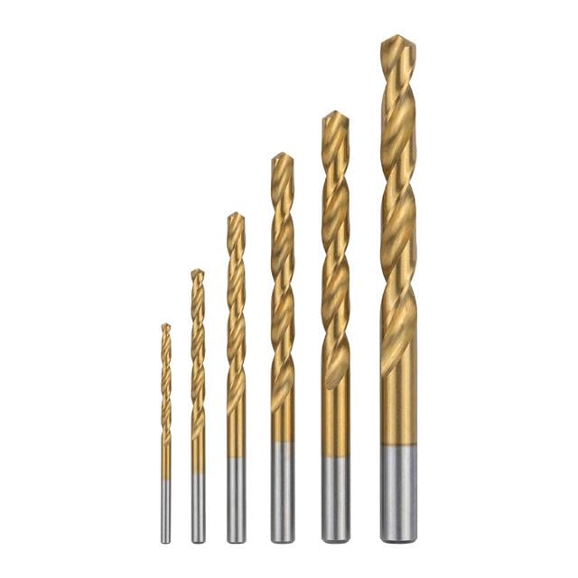 Набор сверл по металлу Intertool DIN338 HSS 6 шт. 2/3/4/5/6/8 мм покрытие Ti (SD-0026) Набор сверл по металлу Intertool DIN338 HSS 6 шт. 2/3/4/5/6/8 мм покрытие Ti (SD-0026)