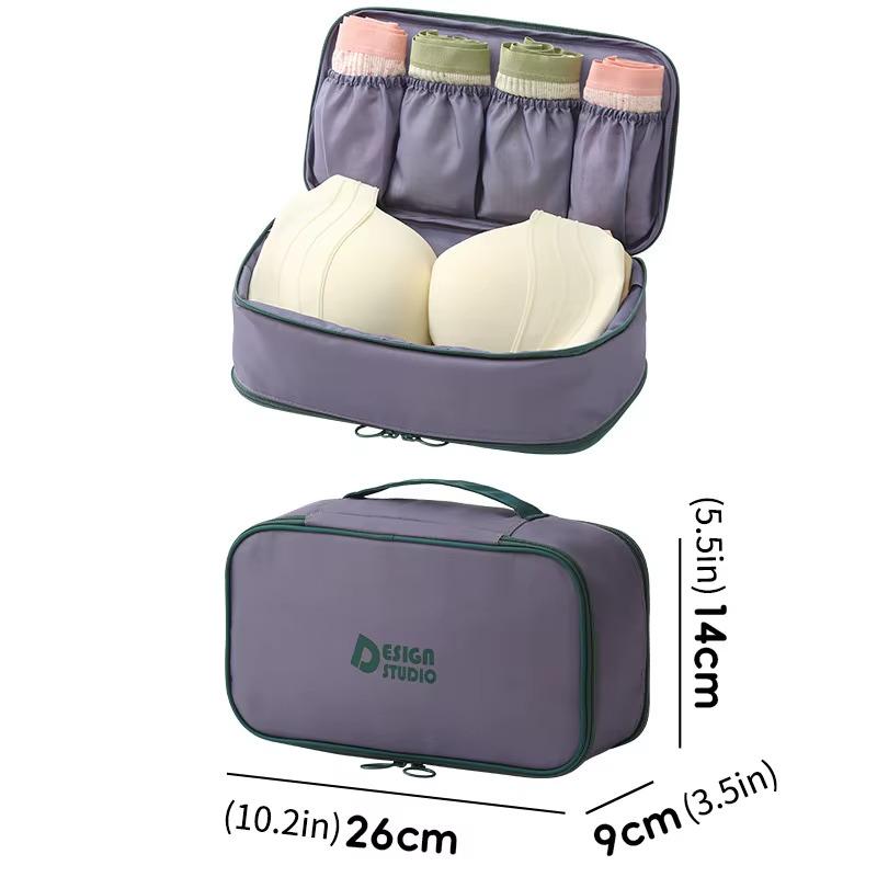 Сумка-органайзер для зберігання нижньої білизни портативна дорожня Фіолетовий - фото 3 Сумка-органайзер для зберігання нижньої білизни портативна дорожня Фіолетовий - фото 3