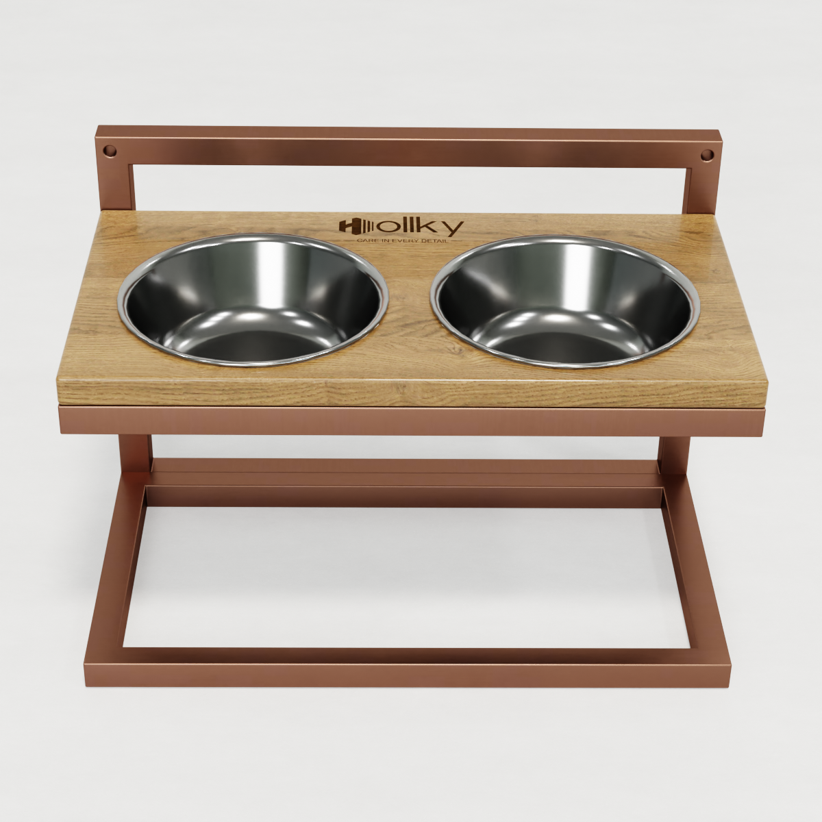 Миски на регульованій підставці для середніх собак Hollky Flex M 2х0,85 л (FM-422530-GLNT) - фото 3