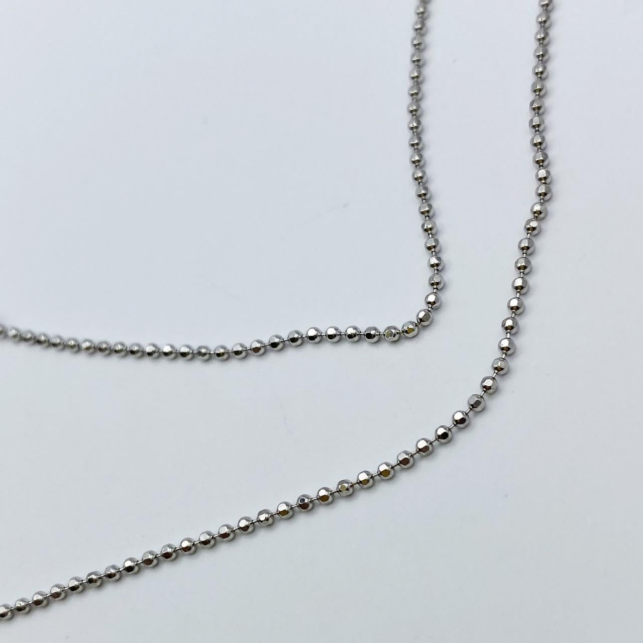 Цепочка серебряная Шарики 45 см 1,77 г