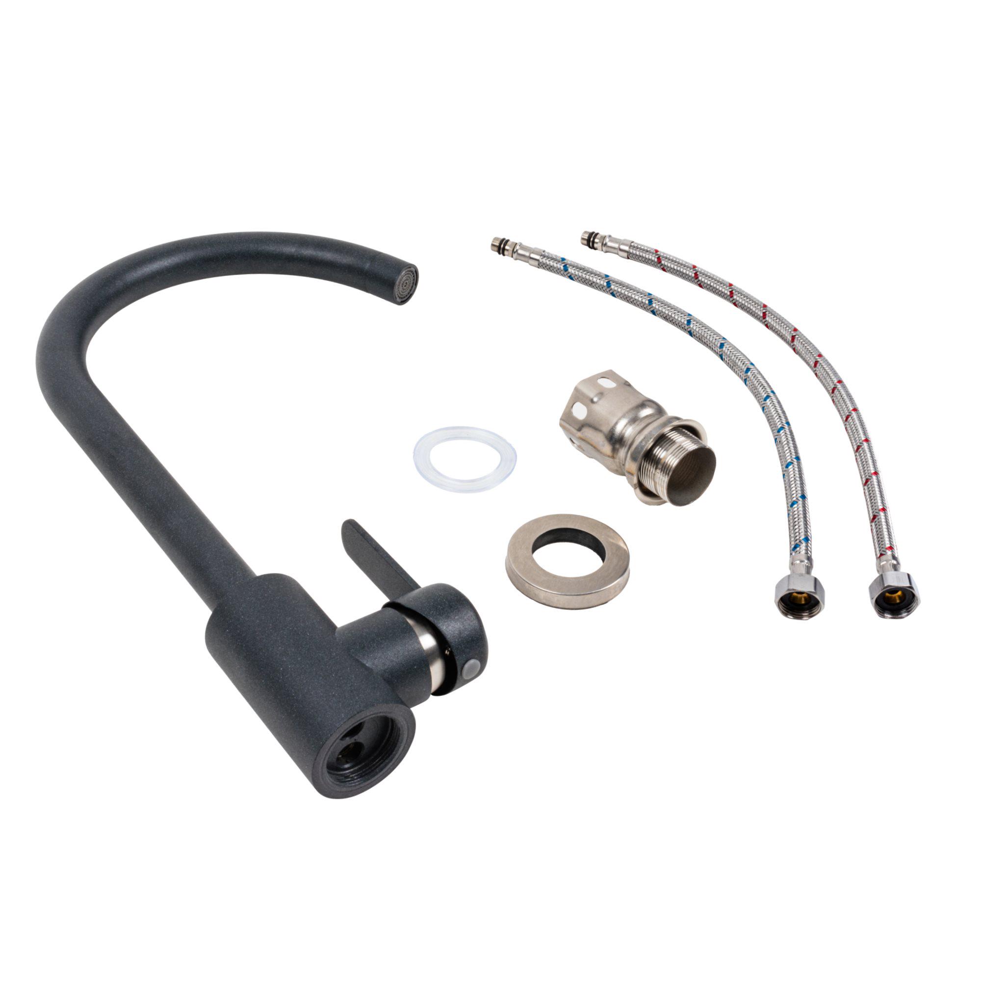 Змішувач кухонний Platinum 7990 NEST Антрацитовий - фото 2 Змішувач кухонний Platinum 7990 NEST Антрацитовий - фото 2